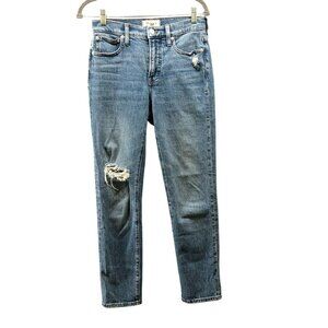 Madewell The Mid-Rise Perfect Vintage‎ Jean Womens 25 Ainsdale Blue Stretch